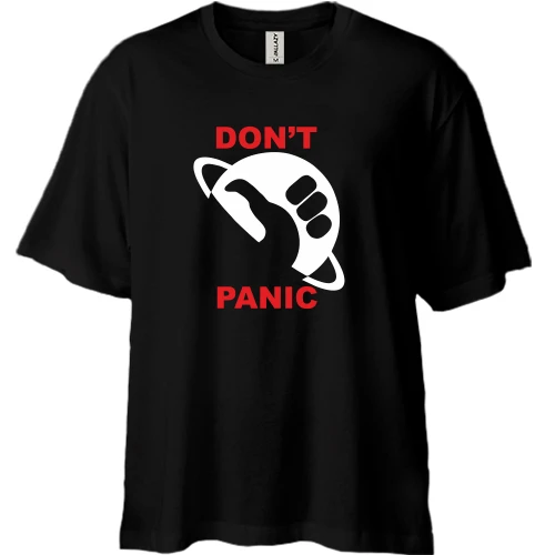 Футболка двунитка Oversize Dont panic
