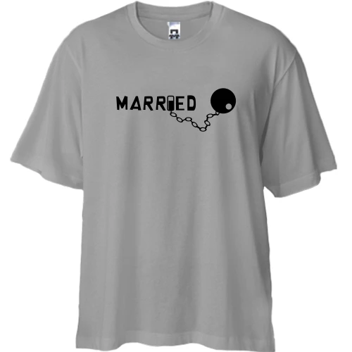Футболка двунитка Oversize Married