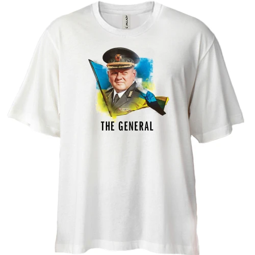 Футболка двунитка Oversize, Белый, Залужный - The General