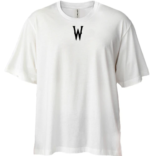 Футболка двунитка Oversize, Белый, W (Wednesday)
