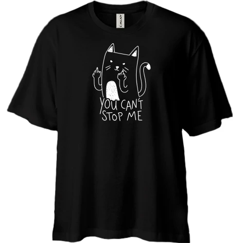 Футболка двонитка Oversize "You can't stop me"
