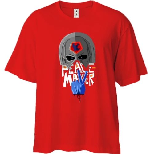 Футболка двунитка Oversize "peace maver"