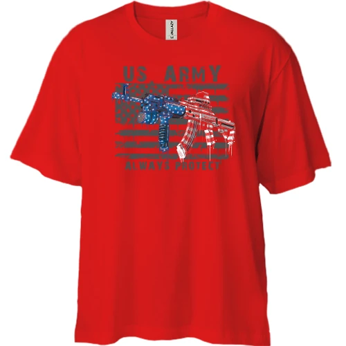 Футболка двунитка Oversize с M16 "US Army"