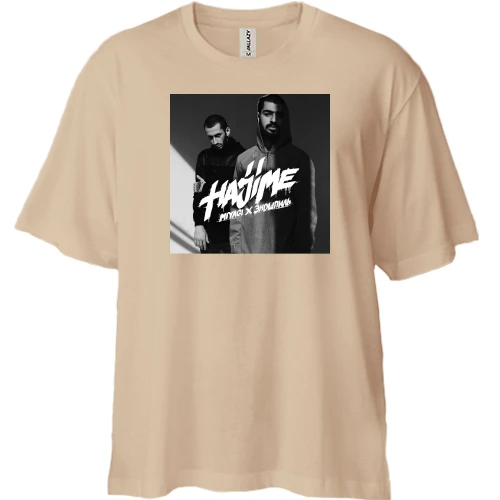 Футболка двунитка Oversize "Hajime"