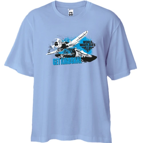 Футболка двунитка Oversize World of Warplanes — Get Airborne