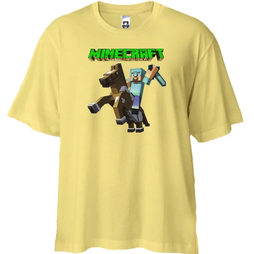 Футболка двонитка Oversize "Minecraft Horse"