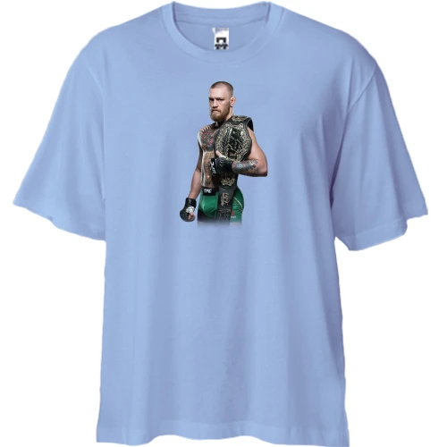 Футболка двонитка Oversize з Конором Макгрегором "Champion"