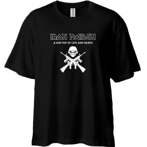 Футболка двунитка Oversize Iron-Maiden