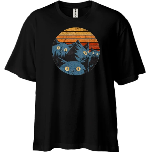 Футболка двунитка Oversize "Котогоры"