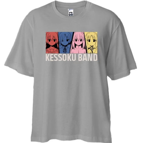 Футболка двунитка Oversize Kessoku Band