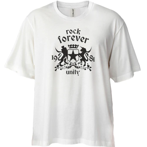 Футболка двонитка Oversize Rock Forever