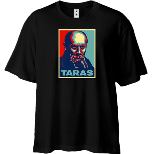 Футболка двунитка Oversize с Тарасом Шевченко (арт)