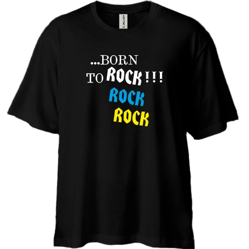 Футболка двонитка Oversize ...born to ROCK