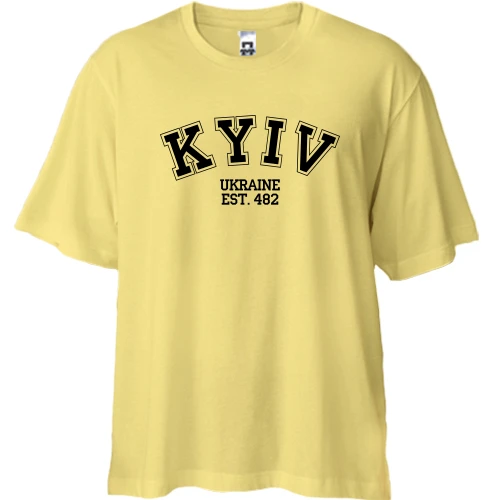 Футболка двунитка Oversize "город Киев" (англ.)