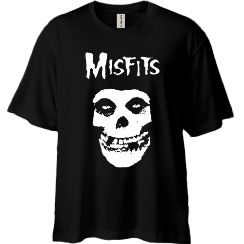 Футболка двонитка Oversize, Чорний, Misfits 2