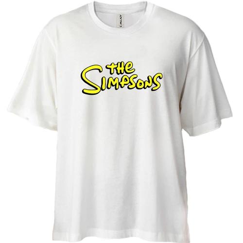 Футболка двонитка Oversize, Синій, The Simpsons