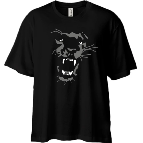 Футболка двунитка Oversize с пантерой (2)