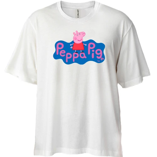 Футболка двонитка Oversize Peppa Pig