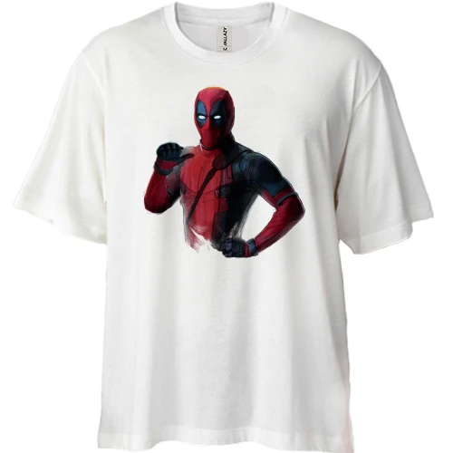 Футболка двонитка Oversize Deadpool (2)