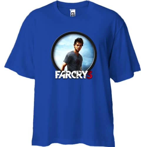 Футболка двунитка Oversize, Синий, Far Cry 3 Man