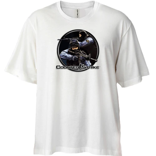 Футболка двунитка Oversize CS Counter Terrorist