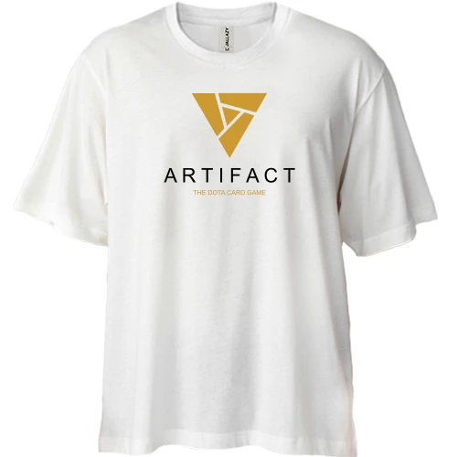 Футболка двунитка Oversize, Белый, ARTIFACT