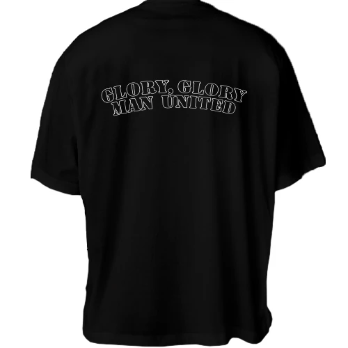 Футболка двунитка Oversize, Черный, Glory Man United