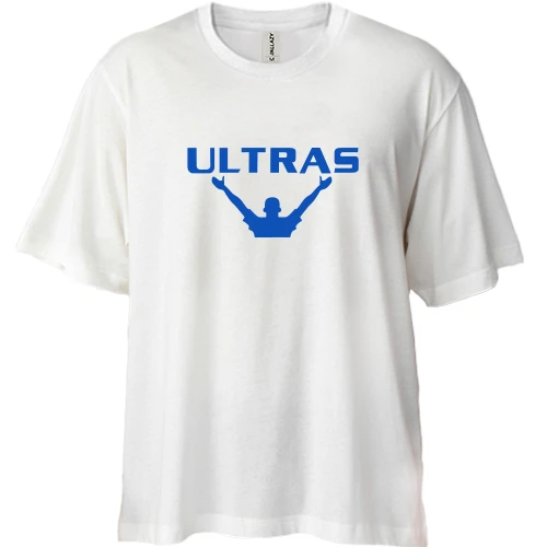 Футболка двунитка Oversize, Белый, Ultras
