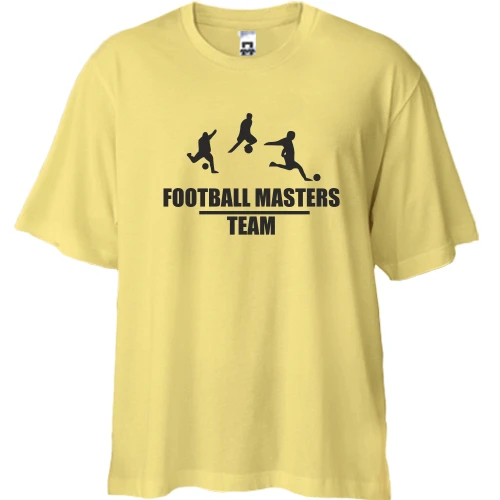 Футболка двонитка Oversize, Жовтий, Football Masters Team