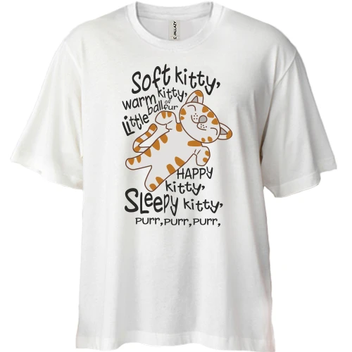 Футболка двунитка Oversize Soft kitty