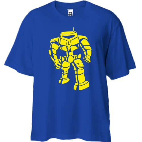 Футболка двунитка Oversize, Синий, Шелдона Manbot