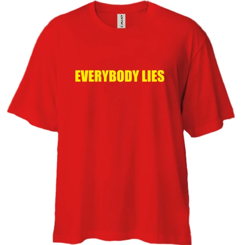 Футболка двунитка Oversize House M.D. Everybody lies