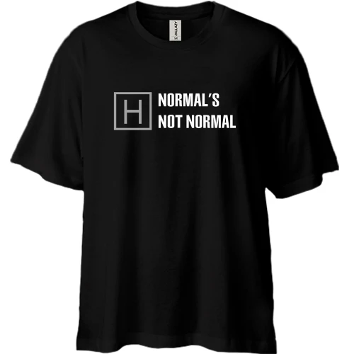 Футболка двонитка Oversize Normal's Not Normal