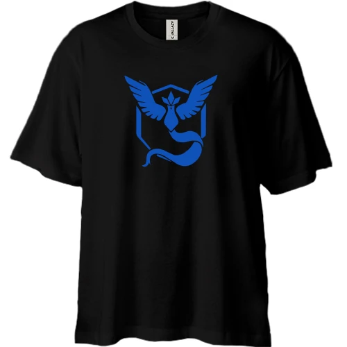 Футболка двунитка Oversize, Черный, Team Mystic