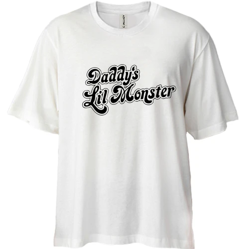 Футболка двонитка Oversize Харлі Квінн Daddy's Lil Monster