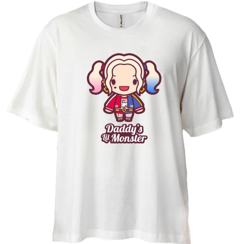 Футболка двонитка Oversize Daddy's Lil Monster (2)