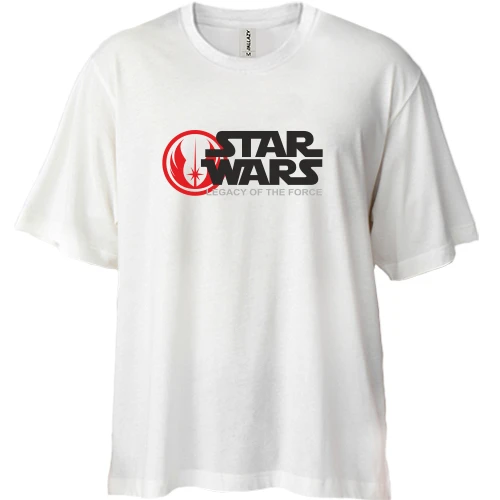 Футболка двунитка Oversize, Белый, StarWars наследие