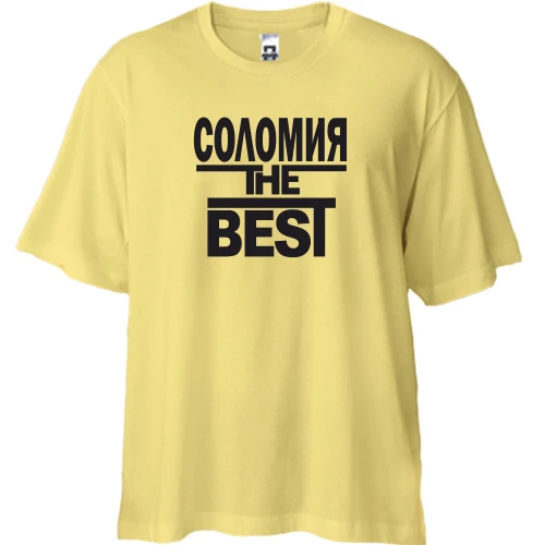 Футболка двунитка Oversize, Желтый, Соломия the BEST