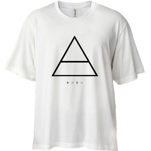 Футболка двунитка Oversize Thirty seconds to mars Триада