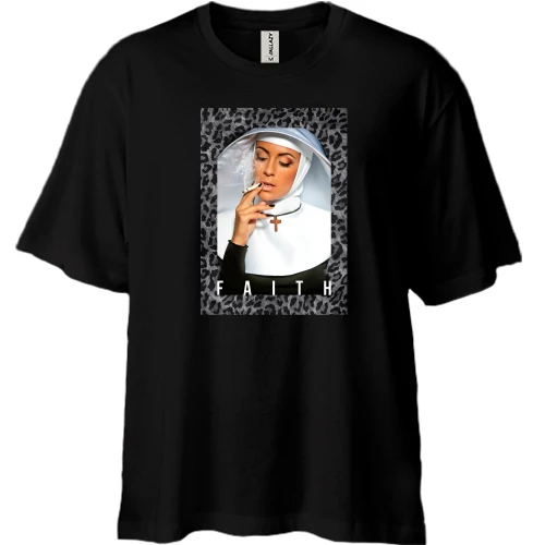 Футболка двунитка Oversize FAITH Leo