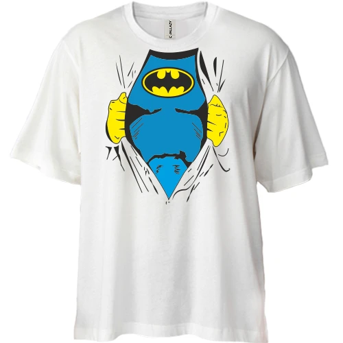 Футболка двунитка Oversize Смотри! Я Batman