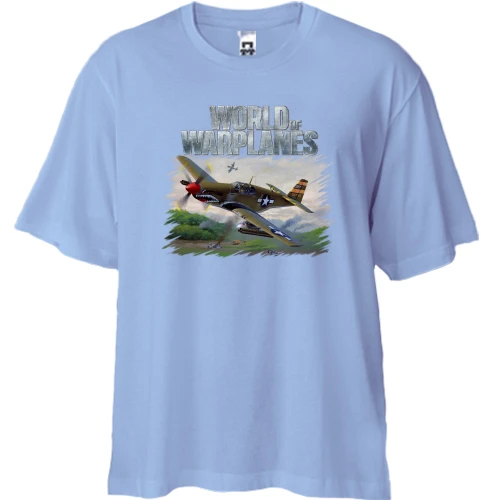 Футболка двонитка Oversize World of Warplanes