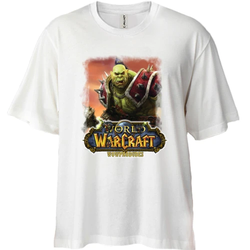 Футболка двунитка Oversize Warcraft Wowprodudes
