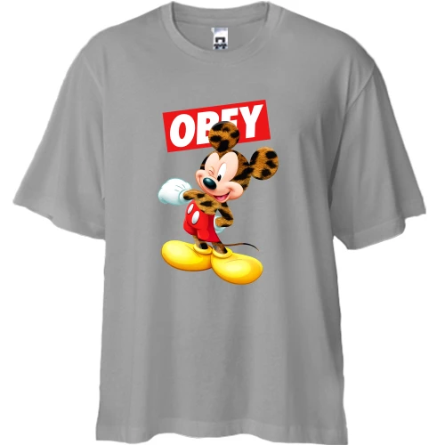 Футболка двонитка Oversize Обей Міккі