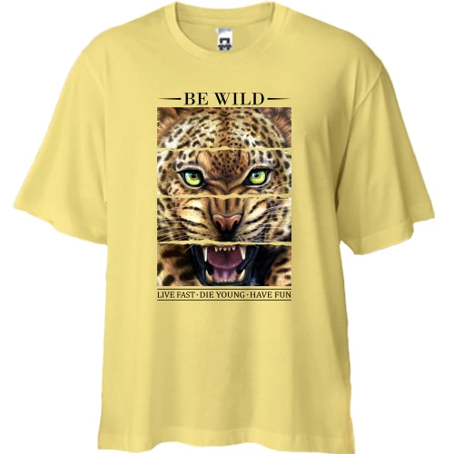 Футболка двунитка Oversize Be Wild