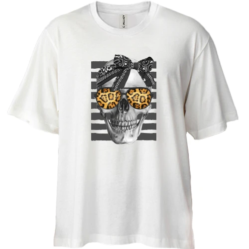 Футболка двунитка Oversize SWAG Череп