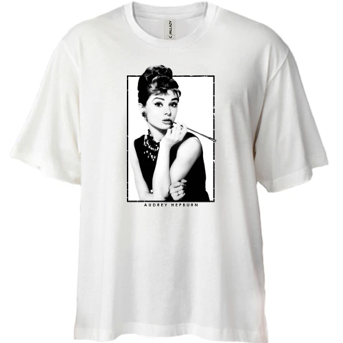 Футболка двонитка Oversize Audrey Hepburn