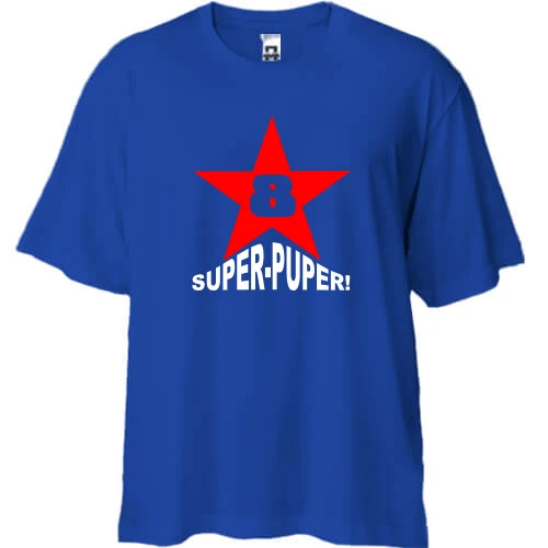 Футболка двонитка Oversize Super-Puper Star