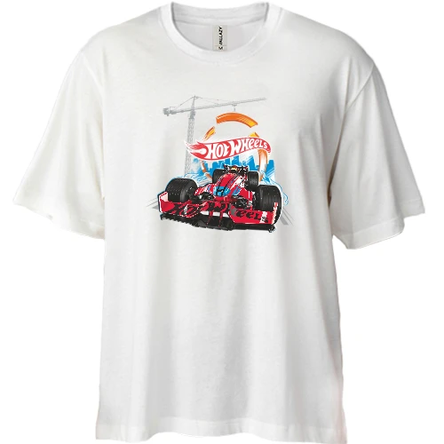 Футболка двунитка Oversize Hot Wheels
