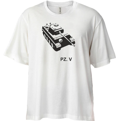 Футболка двунитка Oversize, Белый, PZ V
